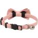 Gyapet Cat Collar Breakaway Bowtie Safety Set - Adjustable Kitten Puppy Collars with Bell - Solid Plaid Colors (Pink & Blue) - 2pcs - Buy Online on GoSupps.com