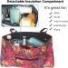 Detachable Heat Compartment Walker Bag - Water Resistant Tote Organizer for Folding Rollator, Wheelchairs - Bariatric Walkers (Flower) - Buy Online on GoSupps.com