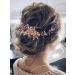 HEREAD Crystal Bride Wedding Hair Vine - Rose Gold Bridal Headband for Women and Girls - Buy Online on GoSupps.com