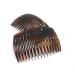 2 x insert comb approx. 7 x 4.6 cm Havana-brown split tooth insert comb made in France (516h) Brown 2 pieces (1 pack)