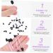 Mipcase 100pcs Eye Shadow Stick Disposable Lip Eyeshadow Sponge Applicator Eye Makeup Tools Miss Mix 7.5x0.5cm Black - Buy Online on GoSupps.com