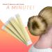 Andlane Women's Blonde Hair Bun Maker Tool - French Twist Fold Snap Hair Accessory (Pack of 3) - Buy Online on GoSupps.com