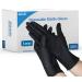 akgk Nitrile Gloves, 100 Pcs Disposable Black Nitrile Gloves 4 Mil Large Large (Pack of 100) Black
