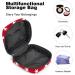 Anna Cowper White Stars on Red Background Menstrual Cup Storage Bag - Portable Period Pouch for Women & Girls - 1Pc Multi-colored - Buy Online on GoSupps.com