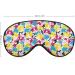 Colorful French Bulldog Doodle Sleep Mask | Adjustable Eye Shades for Women | Comfortable Sleeping Cover with Elastic Strap - Buy Online on GoSupps.com