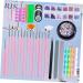 Healeved 1 Set Nail Art Brush Nail Art File Tweezers Nail Dotting Tools Manicure Kit Crystal Kit Rhinestone for Nails Fingernail Buffer Professional Pedicure Tools Nail Lamp Painted - Buy Online on GoSupps.com