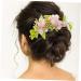 ifundom flower bridal comb bridal hair comb floral hair comb flower headpiece flower hair accessories womens accessories flowers for hair flower comb hair combs for women accessories Pink - Buy Online on GoSupps.com