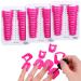 78 Pieces Plastic Nail Polish Protector for Fingers U Shape Nail Polish Stencil Reusable Soft Nail Covers Tools, 10 Sizes