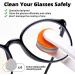 Glasses Cleaner Kit - Eyeglass Cleaner Spray & Microfiber Cloth Set with Portable Repair Kit - Safe for All Lens - White - Buy Online on GoSupps.com