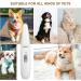 POPETPOP Dog Paw Clippers - Low Noise Cordless Electric Trimmer | USB Rechargeable 2-Speed Grooming Kit for Small Dogs/Cats - Buy Online on GoSupps.com