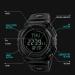 Mens Military Digital Sports Watch with Survival Compass | 50M Waterproof, 3 Alarm, Stopwatch | Black - Buy Online on GoSupps.com