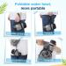 Buy Pecute 650ml Dog Water Bottle with 150ml Food Container - Portable Spout-Proof Dispenser for Travel & Outdoor Walks - Gray - Buy Online on GoSupps.com
