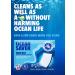 OceanSaver Eco Laundry Detergent Sheets - 300 Load Non-Bio Biodegradable Formula | Vegan & Cruelty-Free | Fresh Scent | Zero-Waste & Tough Stain Remover - Buy Online on GoSupps.com