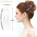 RC Roche 6 Pack French Hair Clips - High-Quality Transparent Hair Clamps for Women & Girls | Non-Slip Firm Support - Buy Online on GoSupps.com