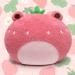 Yamepuia Cat Stuffed Animal Plush Toys Cute Cat Plushie Pillow 3D Soft Cat Shape Design Lumbar Back Cushion Plush Stuffed Cat Doll Toy for Kids Birthday Chirstmas Strawberry Frog Pillow