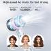 High-Speed Hair Dryer - 110K RPM Negative Ionic 1600W Blow Dryer with LED Display 3 Temps 2 Speeds Low Noise Magnetic Nozzle - International Shipping Available - Buy Online on GoSupps.com