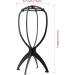 Portable Collapsible Wig Stand Holder for Multiple Wigs - Durable & Travel-Friendly - Black - Buy Online on GoSupps.com
