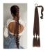 Hair Chignon 26/34 Inch Long Braided Ponytail Lengthening Synthetic Ponytail Headband Harness Wig Piece Bun for Women's Daily Use Messy Bun Hair Piece (Color : Reddish brown Size : 34inches)