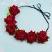 Lystaii Red Rose Flower Crown Headband for Valentines/Halloween/Cosplay - Buy Online on GoSupps.com