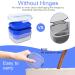 Argomax Prosthesis Box - Dark Blue Denture Storage Cleaning & Soaking Case with Sieve | International Shipping - Buy Online on GoSupps.com
