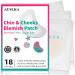 AUSLKA Pimple Patches for Chin & Cheeks -18 Patches  Hydrocolloid Patch - Blemish Patches - Acne Pimple Stickers - Spot Dots - Zit Breakouts