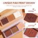 GECOMO Eyeshadow Palette - Matte, Shimmer, Glitter & Pearl Animal Footprint 3 Color Eye Shadows - Long Lasting, Waterproof Formula - No Waste - Best Colored Match Makeup Palette (05 Frog) - Buy Online on GoSupps.com