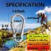 Acquwistach 6 Pack Stainless Steel Locking Carabiners Clips - Heavy Duty 3.15 Spring Snap Hooks with Thumb Screw Lock - 304 Premium Steel - Buy Online on GoSupps.com