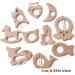 Organic Wood Teether Set for Infants - DIY Rattle Ring for Gum Relief and Toy Holder - Buy Online on GoSupps.com