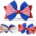 Independence Day Glitter Hair Clips 2pcs for Girls & Women - Stars and Stripes Hair Bows for Fourth of July & Memorial Day - Buy Online on GoSupps.com