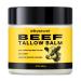SilkySecret Beef Tallow Balm (2 Oz) Natural Tallow & Honey Blend Nourishing Face & Body Moisturizer for Dry Sensitive Skin Hydrating Skin Balm