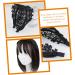 Beavorty boho head kerchief headbands lace black glitter headband fabric black lace headbands lace headbands for women headband with pearls lace headdress the fabric girl cloth Miss - Buy Online on GoSupps.com