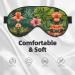 Tropical Leaves & Flowers Sleep Mask - Adjustable Breathable Eye Mask for Comfortable Sleep | Shop Internationally - Buy Online on GoSupps.com