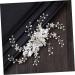 Ipetboom Silver Hair Clip Pearl Hair Accessories Diamond Headpiece Bridal Hair Clip Pearl Hair Pin Crystal Headpiece Pearl Tiara Rhinestone Barrettes Manual Flower Head Bride - Buy Online on GoSupps.com