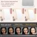 Touch Screen LED Makeup Mirror | 3 Colors Dimmable | Rechargeable USB | Portable Vanity Mirror for Travel | Cosmetic Mirror for Girls - Buy Online on GoSupps.com
