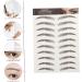 VINTORKY Fake Eyebrow Stickers 9 Sheets Waterproof Eyebrow Stickers Authentic Eyebrows Stickers Eyebrow Tool 3 Proof 21x14.7cm Brown - Buy Online on GoSupps.com