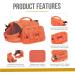 OneTigris Mammoth Dog Backpack 2.0 - Tear-Proof Camping & Hiking Gear for Medium/Large Dogs (M Orange) - International Shipping Available - Buy Online on GoSupps.com