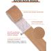 Kinesiology Tape - 6 Rolls Set Lychee Elastic Therapeutic Sports Tape for Shoulder Knee Elbow Pain Relief Latex Free Water Resistant Breathable 2" x 16.4 feet Per Roll (Beige) - Buy Online on GoSupps.com