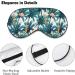 Exotic Palm Tree Giraffe & Flamingo Sleep Mask Adjustable Eye Shades for Women | Comfortable & Stylish - Buy Online on GoSupps.com