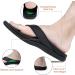Everhealth Men's Arch Support Flip Flops - Orthotic Sandals for Comfortable Walking - Black, Size 9 - Buy Online on GoSupps.com