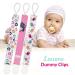 Liname Neutral Pacifier Clip - 3 Pack for Boys & Girls - Baby Binky Holder - Spring Flowers Design - Buy Online on GoSupps.com