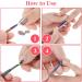 2PCS Stainless Steel Cuticle Pusher & Cutter Set for Manicure & Pedicure - Buy Online on GoSupps.com