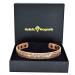 Pure Copper Magnetic Bracelet Men Women Copper Bangle Cuff Holistic Magnetic Band with 6 Strong Magnets Unisex Adjustable Good Luck Dragon Wristband-PDC (M: Wrist 16.5-19.5cm/6.5-7.6")