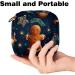 MuooouM Christmas Elk Ladies Storage Bag | Portable Menstrual Pad & Cup Pocket | 4.7x6.6 | Ideal for Teen Girls & Women - Buy Online on GoSupps.com