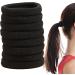 Black Hair Bands - Seamless Hair Tie Ponytail Holders Hair Elastic Bands Ponytail Holders Hair Scrunchies Comfortable For Women Girls - Buy Online on GoSupps.com
