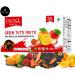 Peosa Delight Tea - Green Tutti Frutti 100% Whole Leaf Darjeeling Green Tea - Alphonso Mango, Sweet Lime, Apple, Orange, Strawberry - 1.72oz Box with 20 Tea Bags - Buy Online on GoSupps.com
