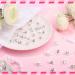 50 Pcs 3D Acrylic Fourth of July Star Nail Charms with Pearl Beads - White Flower Style - Buy Online on GoSupps.com