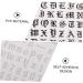 minkissy 20 Sets Nail Art Stickers Letter Nail Stickers Letter Stickers Nail DIY Decals Letters Stickers Nails Stickers White Letters Nail Stickers Halloween Nail Stickers Pvc Fashion - Buy Online on GoSupps.com