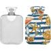 Shop Naanle Stripes Seestern Ocean Hot Water Bottle - 2L Transparent Cover for Pain Relief & Therapy | Ideal for Bed Hands & Feet - Buy Online on GoSupps.com
