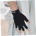 Sosoport 1 Pair touch screen mittens summer beach Dryer fingerless Miss gloves touchscreen gloves UV hand protection gloves for nails fabric protection UV gloves for gel nails 19.5x8cm Black - Buy Online on GoSupps.com
