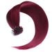 Burerne Keratin Bonding Extensions | 100% Remy Human Hair | 25x 1g 45cm U-Tip Extensions | Long Smooth Strands | Burner Color - Buy Online on GoSupps.com